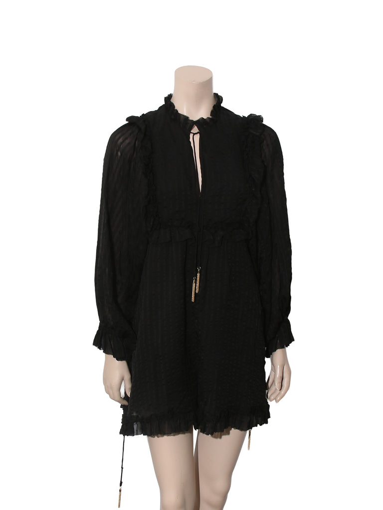 Silk Long Sleeve Romper