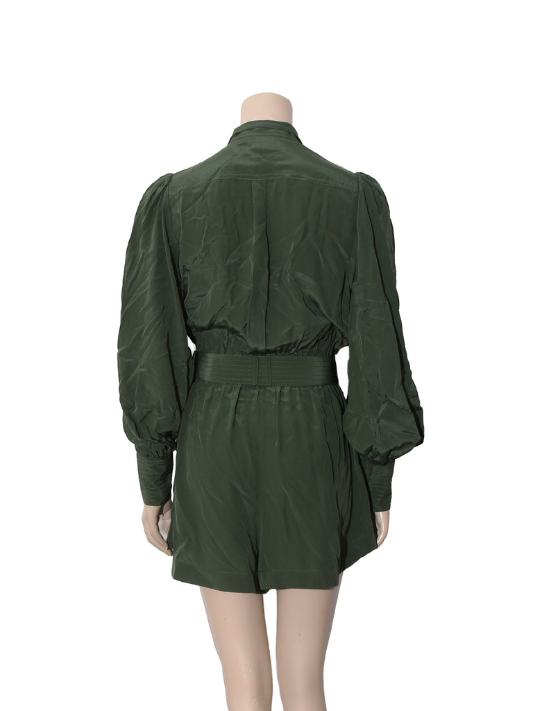 Silk Long Sleeve Romper