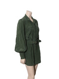 Silk Long Sleeve Romper