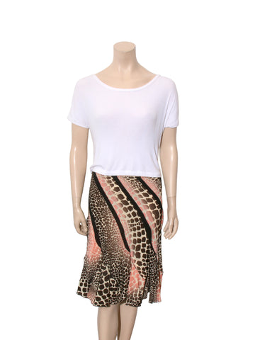 Vintage Leopard Print Skirt