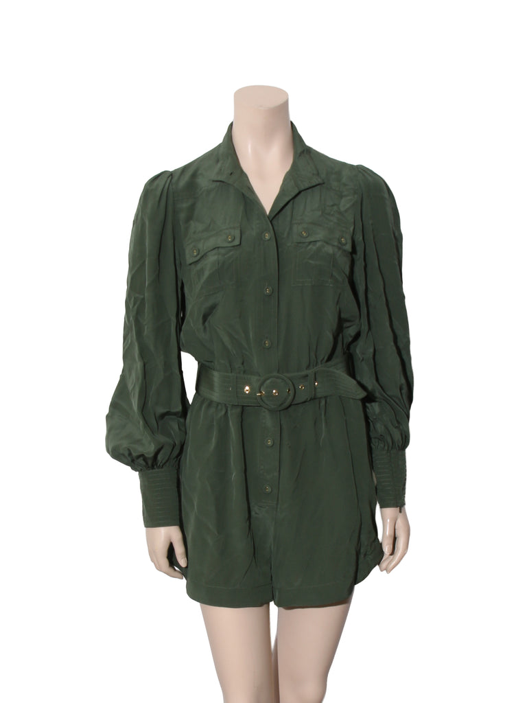 Silk Long Sleeve Romper