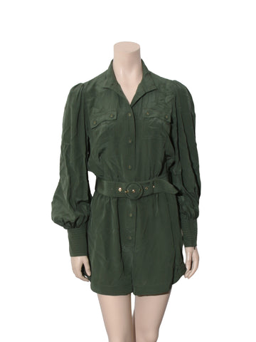 Silk Long Sleeve Romper