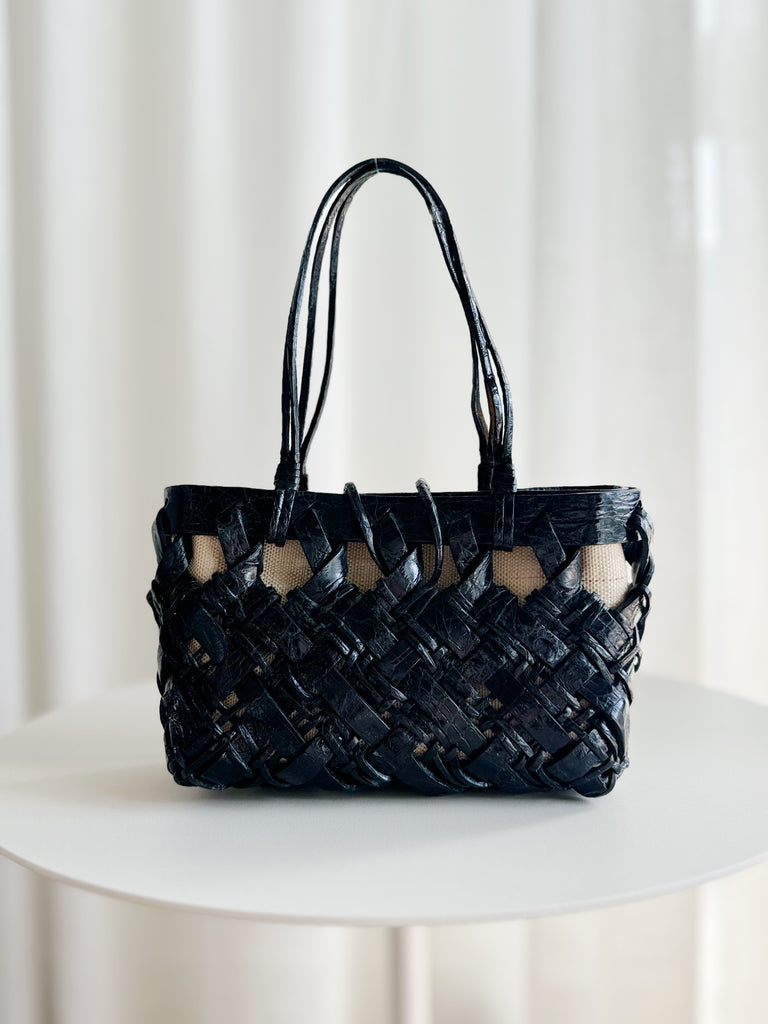 Crocodile Mini Top Handle Bag