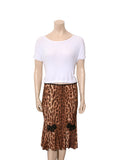 Vintage Leopard Print Skirt