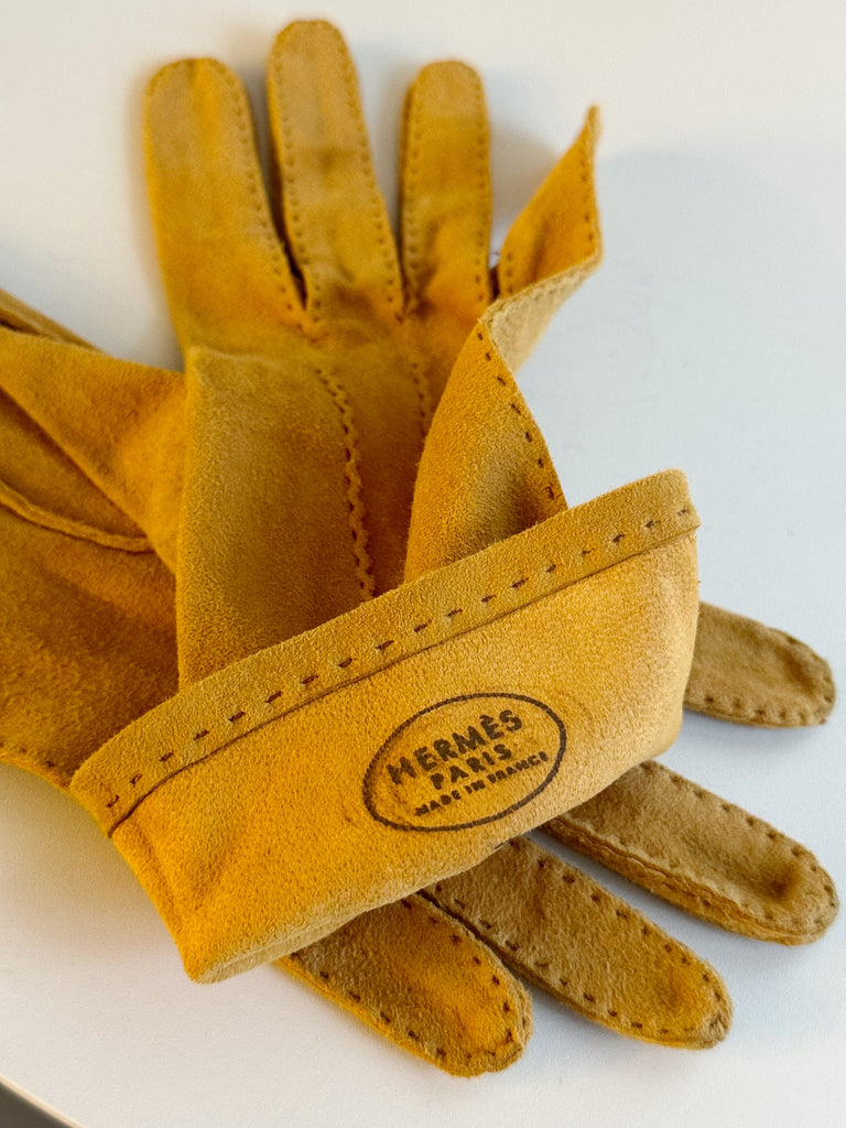 Vintage Suede Gloves