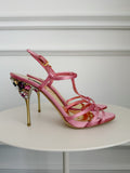 Satin Jewelled Sandals