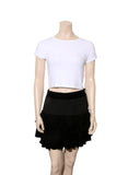 Velvet Ruffle Skirt