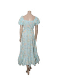 Floral Estelle Puff Sleeve Maxi Dress