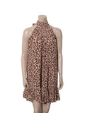 Leopard Print Silk Dress