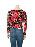 Floral Knit Sweater Set