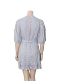 Eyelet Mini Dress