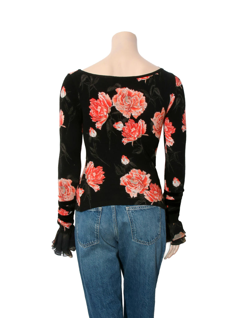 Floral Knit Sweater