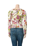 Vintage Printed Cardigan
