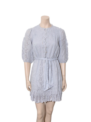 Eyelet Mini Dress