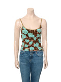 Knit Floral Tank Top