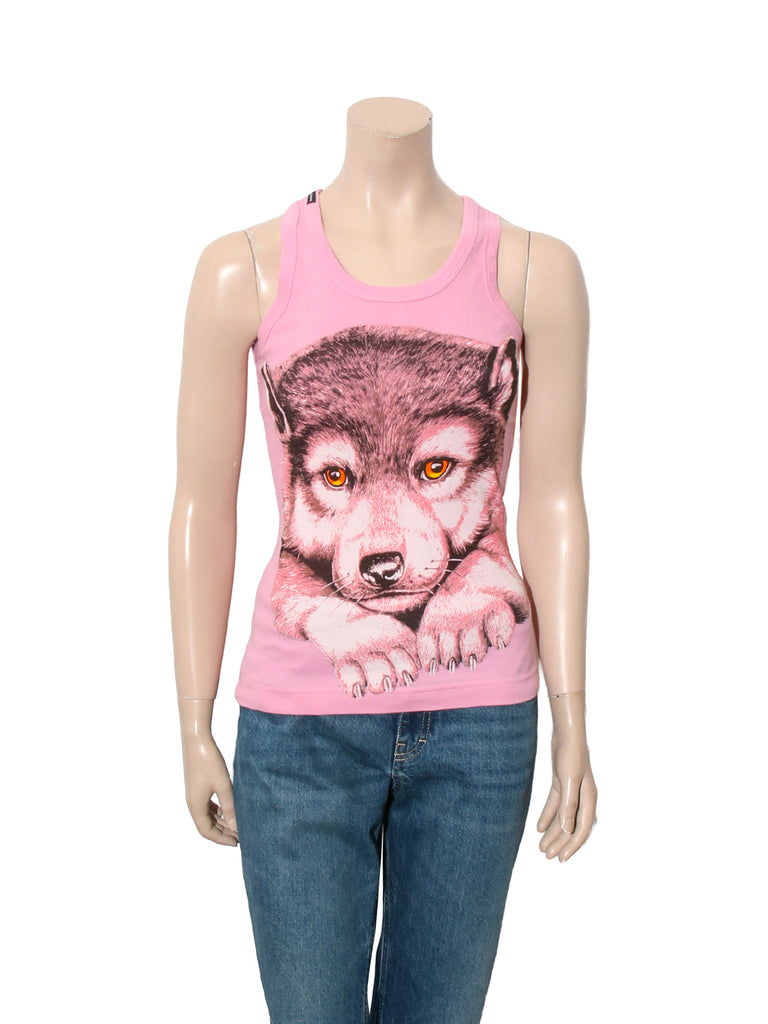 Wolf Print Tank Top