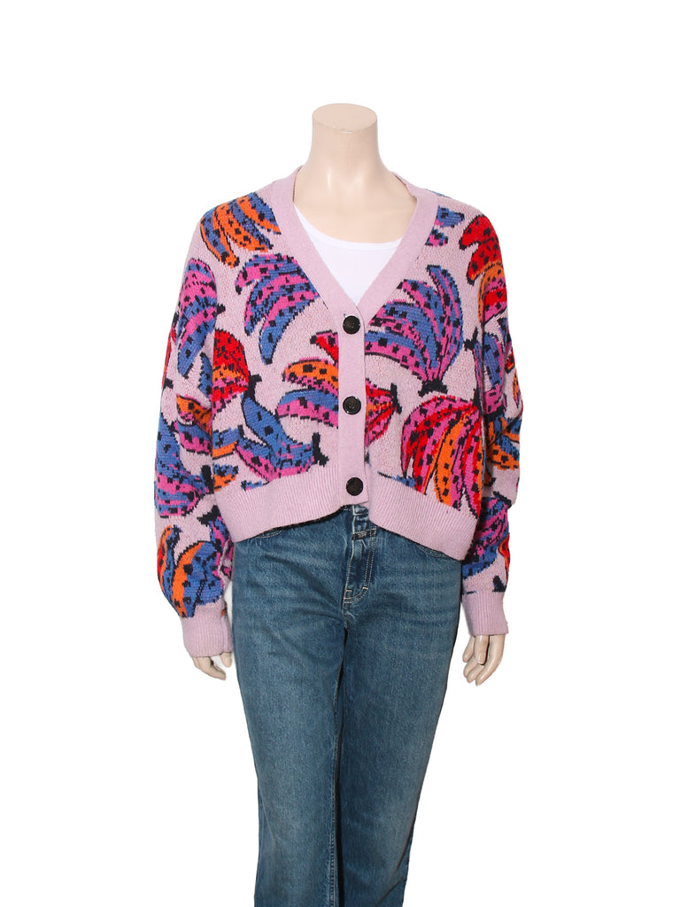 Printed Knit Cardigan