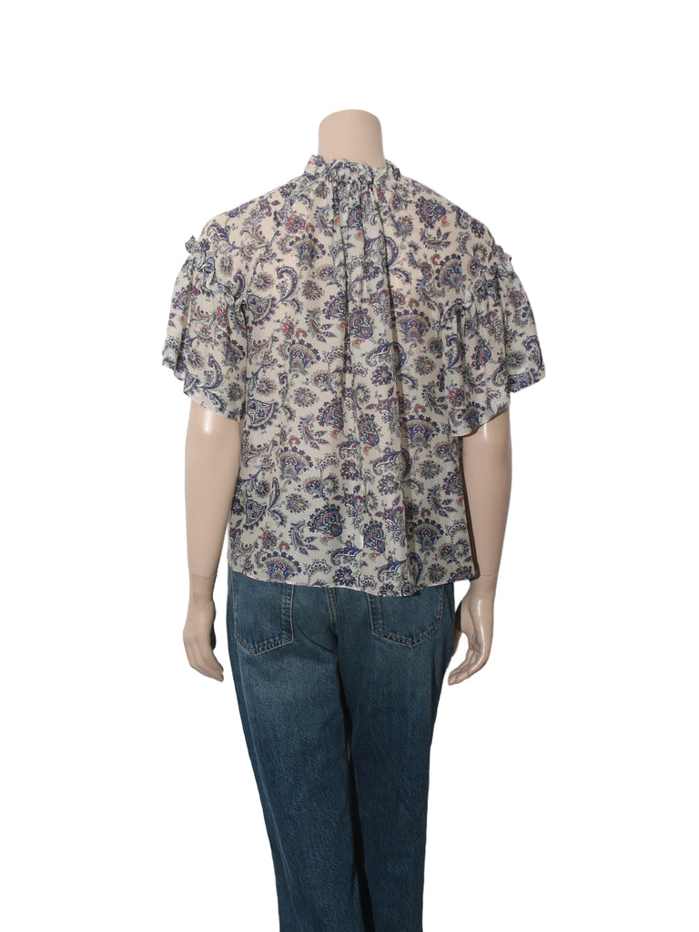 Printed Silk Top