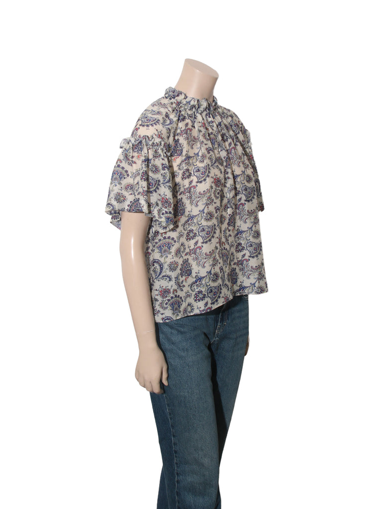 Printed Silk Top