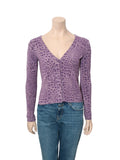 Croc Print Cardigan