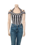 Striped Bodycon Body Suit