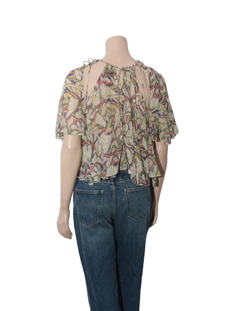 Printed Silk Top