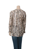 Metallic Printed Button Down Shirt