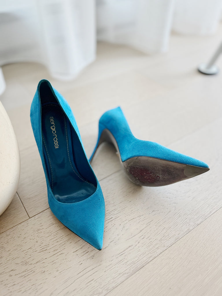 Suede Pointed Pumps