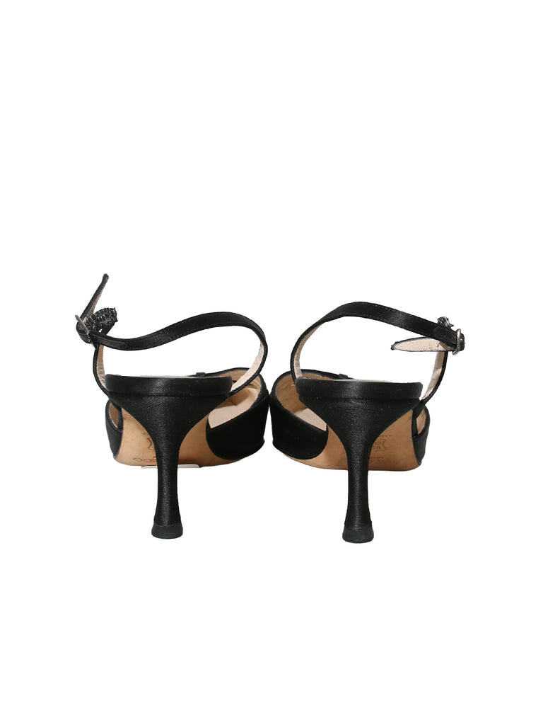 Satin Slingback Pumps