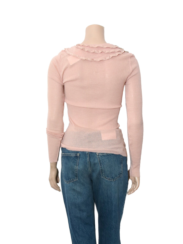 Vintage Ruffle Detail Sweater