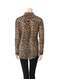 Silk Leopard Print Blouse