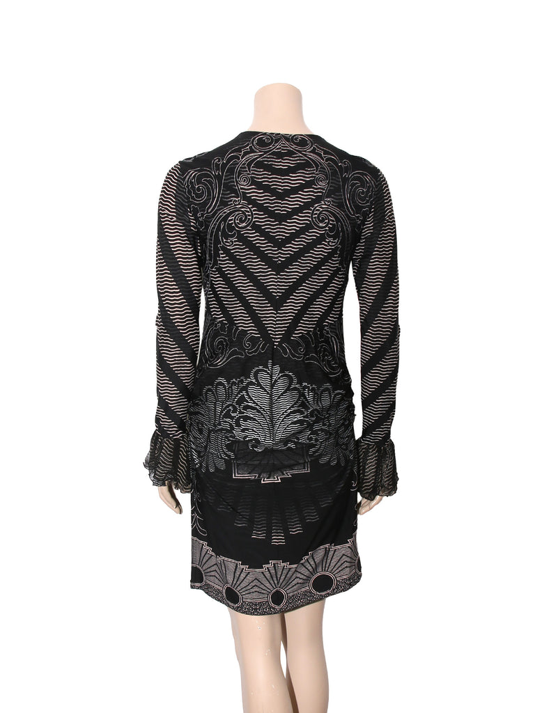 Long Sleeve Printed Dress