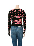 Floral and Bow Print Cardigan