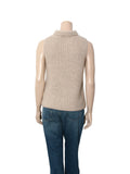 Cashmere Knit Sleeveless Turtleneck