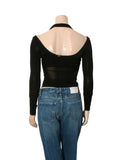 Vintage Buckle Scoop Neck Top
