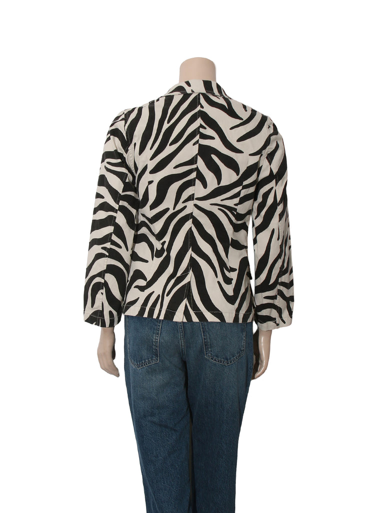 Zebra Print Blazer