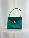 Vintage 1996 Top Handle Crocodile Mini Bag