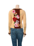 Vintage Feather Floral Sweater Set