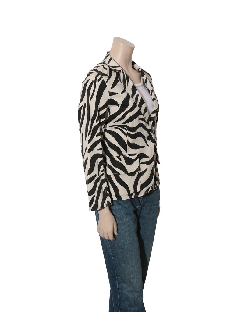Zebra Print Blazer