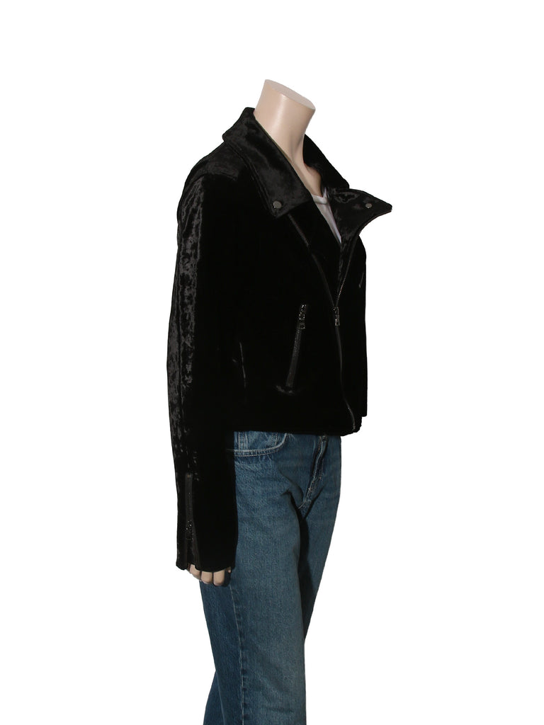 Velvet Biker Jacket