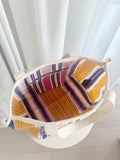 Striped Canvas Tote Bag