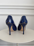 Patent Leather Peep Toe Pumps