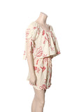 Printed Drawstring Skirt