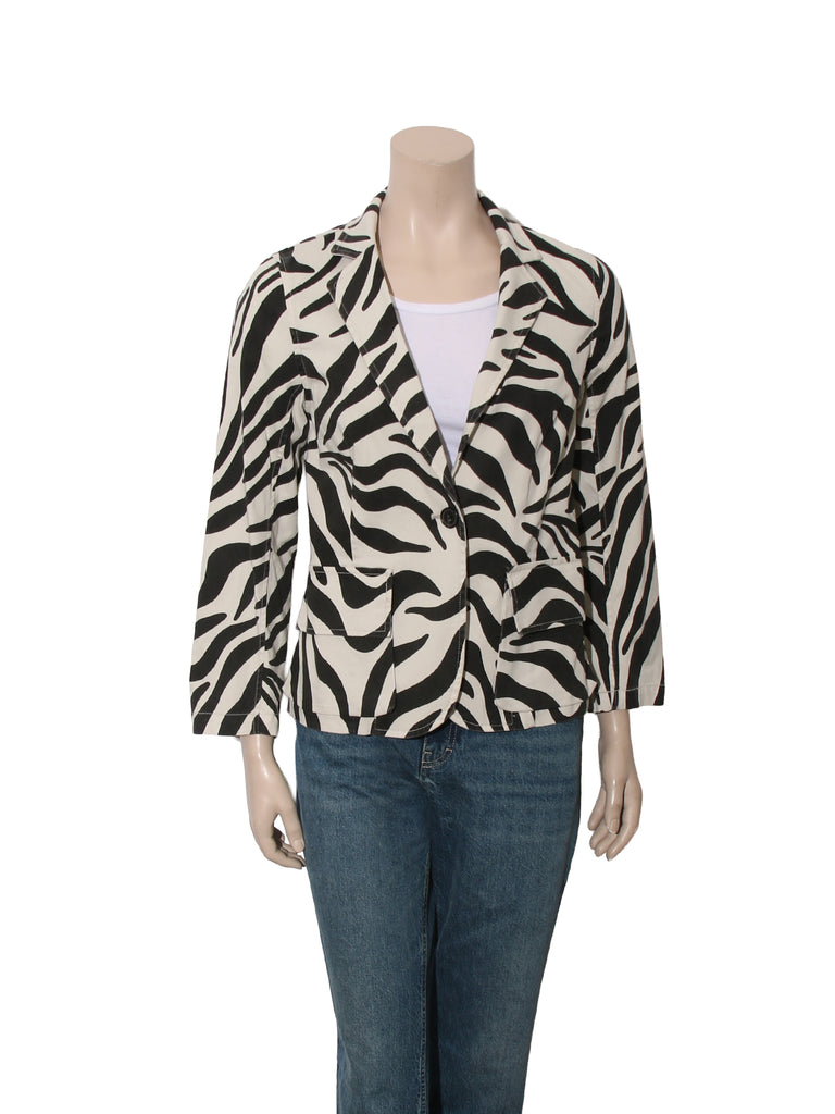 Zebra Print Blazer