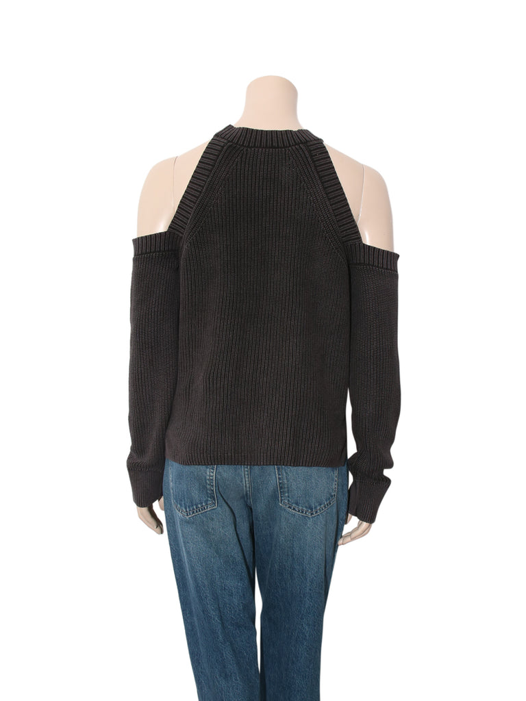 Shoulder Cut Out Knit Sweater