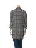 Check Print Silk Jacket