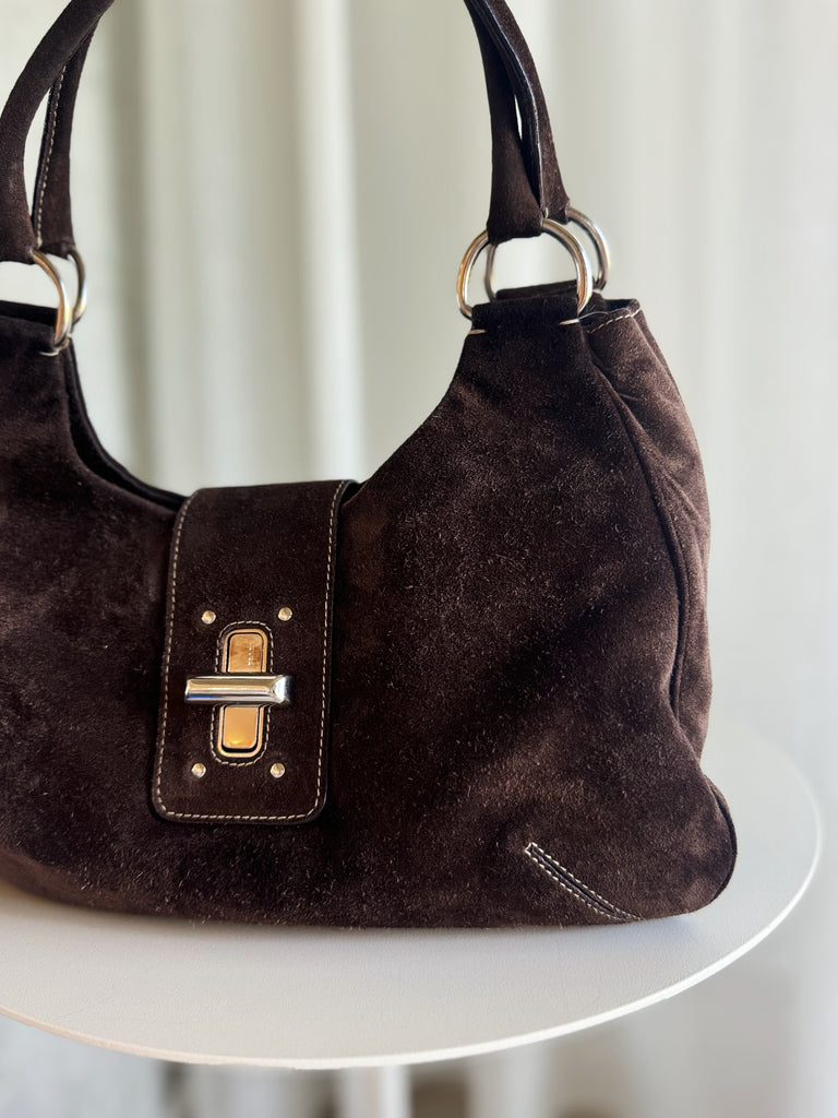 Suede Shoulder Bag