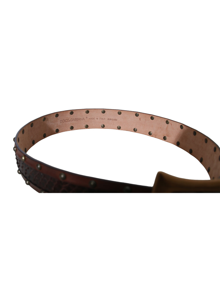 Snakeskin Studded Belt