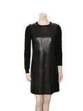 Leather Sweater Dress