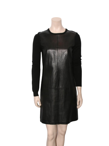 Leather Sweater Dress